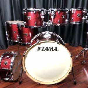 TAMA Superstar Classic Maple Dark Red Sparkle 7 piece Kit CK72SDRP