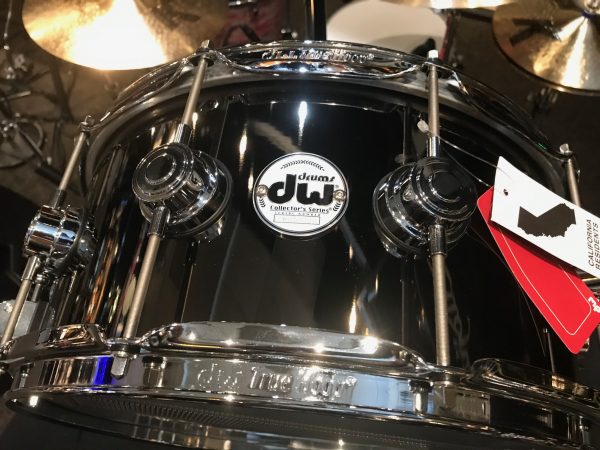 DW Collector Series B Stock Snare Drum Black Nickel Over Brass