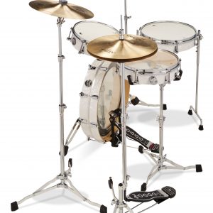 DW Drums Low Pro White Marine 4pc Performance Series Maple Compact Kit