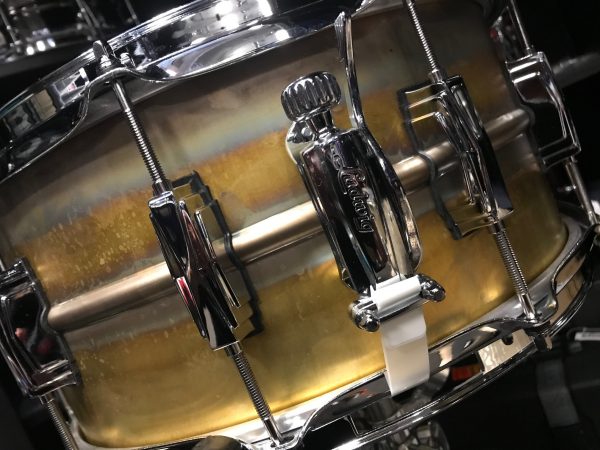 Ludwig 6.5x14 in. Raw Brass Supraphonic Snare Drum LB464R