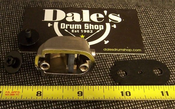Small Chrome Drum Lug with Back Plate and Screws