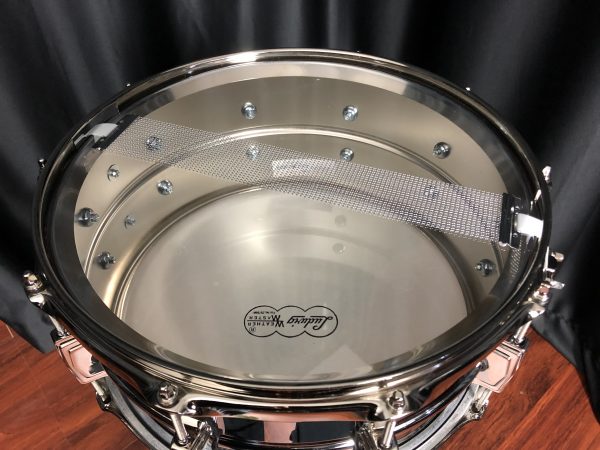 Ludwig Super Ludwig COB 6.5x14 Brass Snare with Nickel Hardware LB402BN