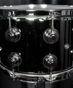 DW Drums 8x14 in. Collector's Series Snare Black Nickel Brass Chrome Hardware 6 DW Drums 8x14 in. Collector's Series Snare Black Nickel Brass Chrome Hardware