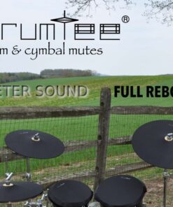 DrumTee Cymbal Mute Quieter Sound with Full Rebound 5 DrumTee Cymbal Mutes Quieter Sound Full Rebound