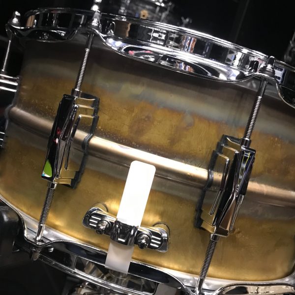 Ludwig 6.5x14 in. Raw Brass Supraphonic Snare Drum LB464R
