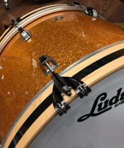 Ludwig Classic Maple Stingray Gold Sparkle three piece Kit