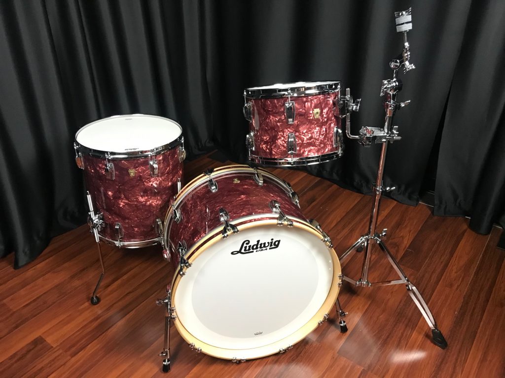 Ludwig drums sets Classic Maple Ltd. Burgundy Pearl Fab 13, 16, 22 kit