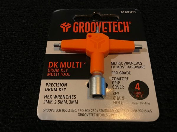 GrooveTech GTDKMT1 Drum tuning key DK Multi tool with 3 hex wrenches