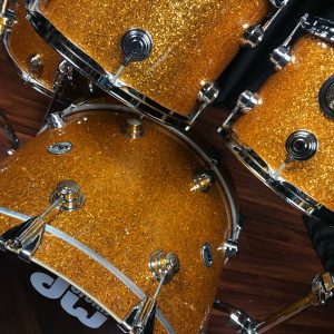 DW drums sets Collector’s Pure Maple 333 Burnt Orange Glass Drum Workshop 4pc kit
