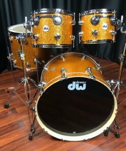 DW drums sets Collector’s Pure Maple 333 Burnt Orange Glass Drum Workshop 4pc kit