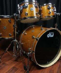 DW drums sets Collector’s Pure Maple 333 Burnt Orange Glass Drum Workshop 4pc kit