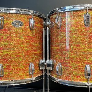 Ludwig Bun E. Carlos Signed Limited Edition Citrus Mod Glass 4pc Drum Set