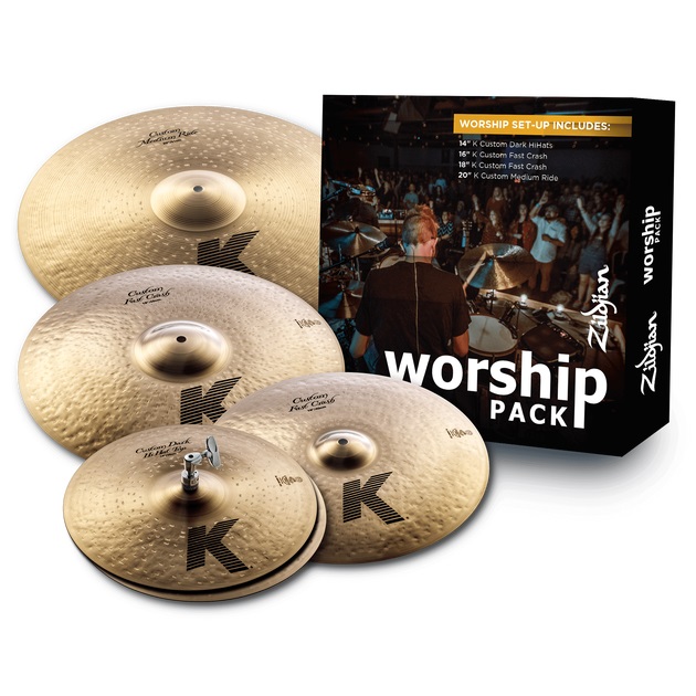 Complete Zildjian K Custom Worship Cymbal Pack KC0801W