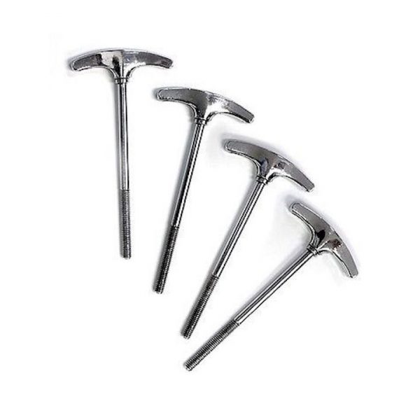 Ludwig Drums Parts P3034AP 4-pack Classic T-rods with Washers 4 1/8 in.