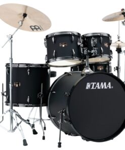 Tama Drums Imperialstar Blacked Out Black 5pc Set Complete with Hardware, Meinl Cymbals, Throne