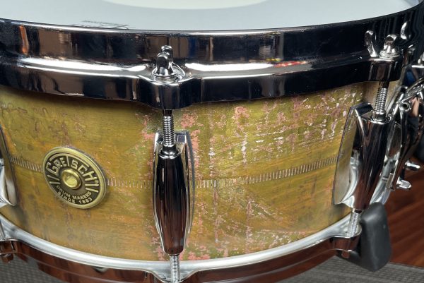 Gretsch Snare Drums Keith Carlock Signature 5.5×14 GAS5514-KC 2mm Brass Vintage Patina Finish