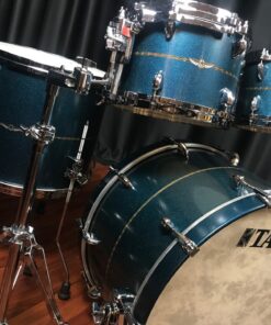 Tama Drums Star Maple Satin Blue Metallic Side View