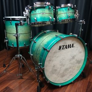Tama Drums Star Maple Emerald Sea Curly Maple Burst 10, 12, 16, 22 Kit