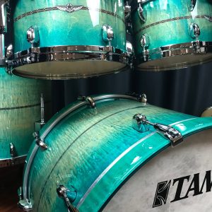 Tama Drums Star Maple Emerald Sea Curly Maple Burst 10, 12, 16, 22 Kit