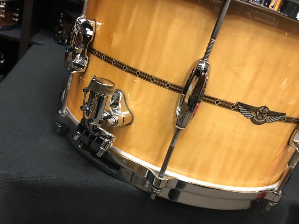Tama Drums Star Maple 8×14 Gloss Natural Curly Maple Snare Drum