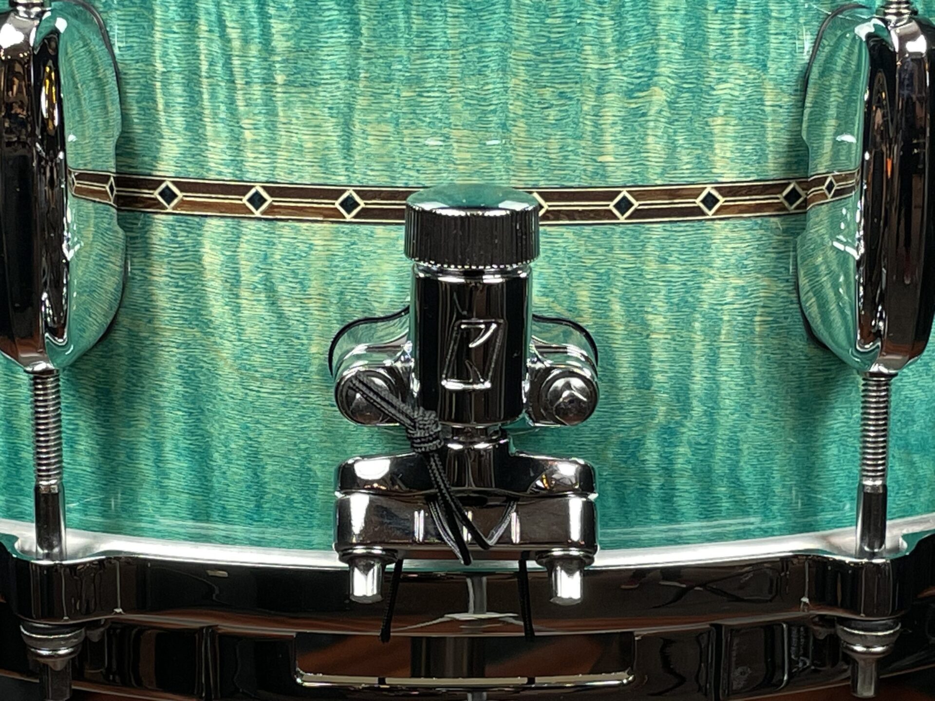 Tama Drums Star Maple 6.5x14 Emerald Sea Curly Maple Burst Snare