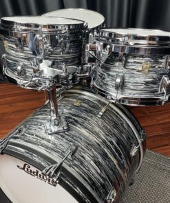 Ludwig Drums USA Classic Maple Vintage Black Oyster 10, 12, 14, 20 kit 8 Ludwig Drums USA Classic Maple Vintage Black Oyster 10, 12, 14, 20 kit