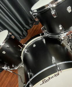 Ludwig USA NeuSonic Downbeat 3pc Cherry / Maple Kit Black Velvet 12, 14, 20 Set 9 Ludwig USA NeuSonic Downbeat 3pc Cherry and Maple Kit Black Velvet 12, 14, 20 Set