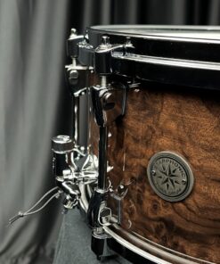 Tama Drums Starphonic Walnut 7x14 Snare Drum PWB147GWB Black Walnut Burl 9 Tama Starphonic Walnut Burl 7x14 Snare Drum Badge