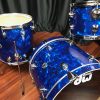 DW Drums Collector's Series Drum Workshop Pure Maple 333 Blue Moonstone 3pc Kit