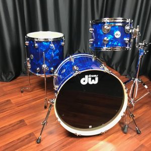 DW Drums Collector’s Series Drum Workshop Pure Maple 333 Blue Moonstone 3pc Kit