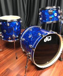 DW Drums Collector’s Series Drum Workshop Pure Maple 333 Blue Moonstone 3pc Kit