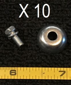 Ludwig Drums Parts 10-pack of P260A 8-32 Lug Mounting Screws and Cup Washers for Metal Shell Snares