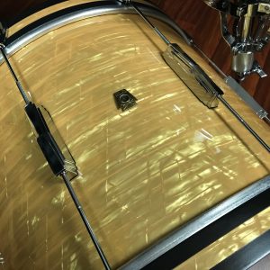 Ludwig USA Classic Maple Aged Onyx Kit Club Date Build Downbeat Base Drum Top