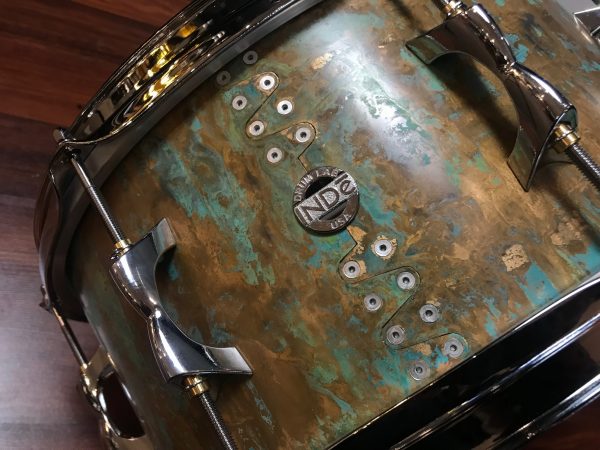 INDe USA Drums 6.5X14 Kalamazoo Series Oxidized Bronze Snare Drum