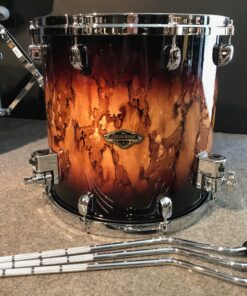 Tama Walnut and Birch 14x14 Floor Tom Molten Brown Burst WBSF14DMBR