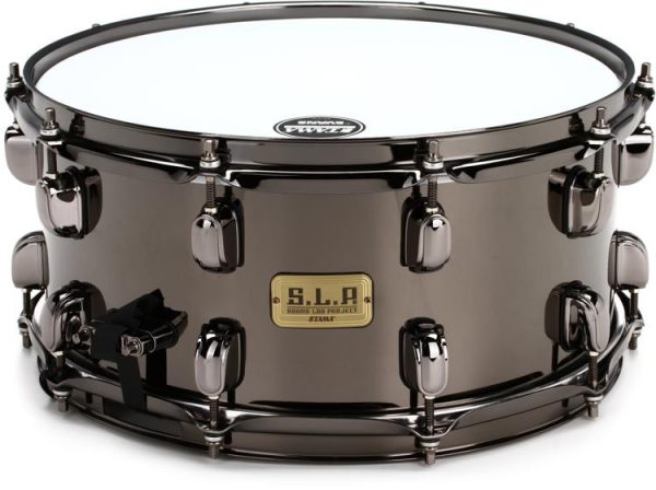 Tama SLP Snare Drum 1.5mm Black Brass 6.5x14 LBR1465