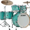 Tama Drums Starclassic Walnut and Birch WBR52LS SGS Surf Green Silk 5pc WB kit