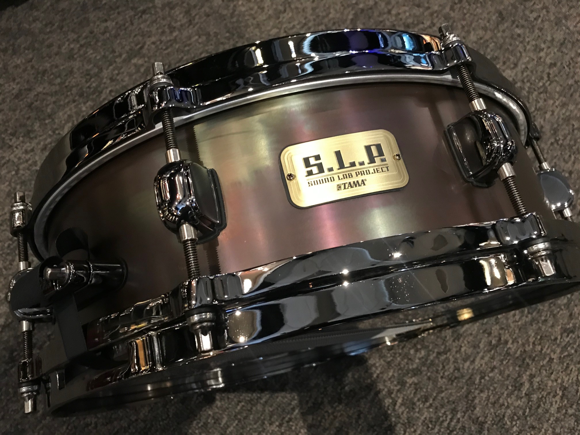 Tama SLP 4x14 Snare Drum Black Brass 