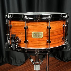 Tama SLP Limited Edition G-Maple 7x14 Snare Drum Gloss Tangerine Zebrawood