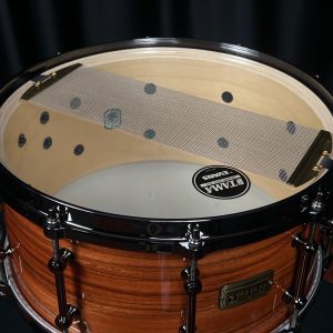 Tama S.L.P. Limited Edition G-Maple 7×14 Snare Drum Gloss Tangerine Zebrawood