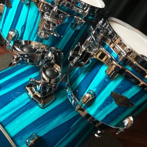 Tama drums sets Starclassic Performer MBS42SSKA Sky Blue Aurora 4pc Maple and Birch kit