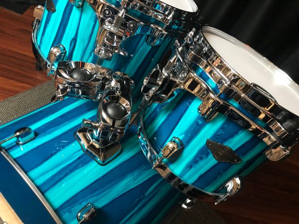 Tama drums sets Starclassic Performer MBS42SSKA Sky Blue Aurora 4pc Maple and Birch kit