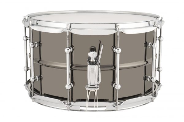 Ludwig Universal Brass 8×14 Snare Drum LU0814C With Chrome Hardware Snare Throw Off