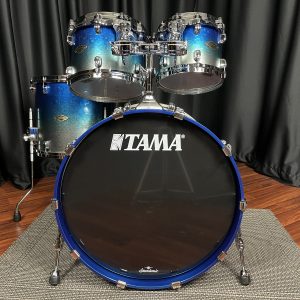 TAMA Drums Starclassic Walnut Birch Molten Blue Ice Fade 4pc Kit WBS42S MBI
