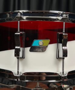 Ludwig Drums USA Vistalite 50th Anniversary Red/White Pattern E 6.5x14 Snare