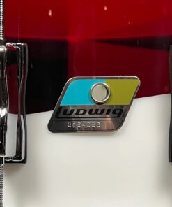 Ludwig Drums USA Vistalite 50th Anniversary Red/White Pattern E 6.5×14 Snare