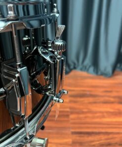 Ludwig Model LB417 Black Beauty six point five by fourteen snare drum throw off