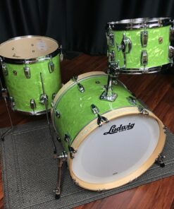 Ludwig USA Classic Maple Downbeat Emerald Pearl With VMP Inlays 3pc Kit 12, 14, 20