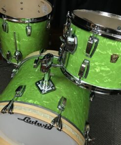 Ludwig USA Classic Maple Downbeat Emerald Pearl With VMP Inlays 3pc Kit 12, 14, 20