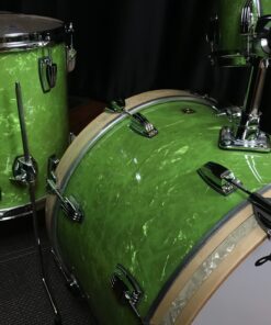 Ludwig USA Classic Maple Downbeat Emerald Pearl With VMP Inlays 3pc Kit 12, 14, 20